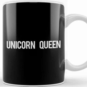 Baskı Dükkanı Unicorn Queen Text Kupa