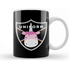 Baskı Dükkanı Unicorn Rainbow Shield Kupa