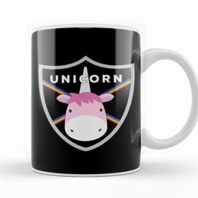 Baskı Dükkanı Unicorn Rainbow Shield Kupa