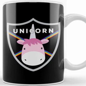 Baskı Dükkanı Unicorn Rainbow Shield Kupa