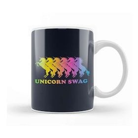Baskı Dükkanı Unicorn Rainbow Swag Kupa