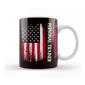 Baskı Dükkanı Us American Flag Personal Trainer Fitness Instructor Workout Kupa