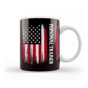 Baskı Dükkanı Us American Flag Personal Trainer Fitness Instructor Workout Kupa