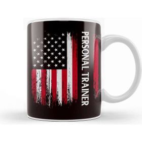Baskı Dükkanı Us American Flag Personal Trainer Fitness Instructor Workout Kupa