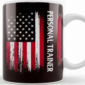 Baskı Dükkanı Us American Flag Personal Trainer Fitness Instructor Workout Kupa