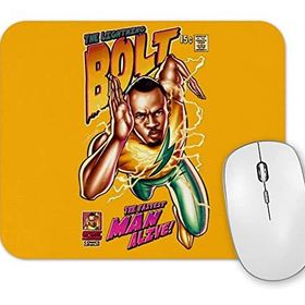 Baskı Dükkanı Usain Bolt the Lightning Bolt Mouse Pad