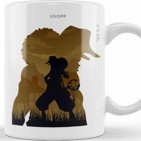 Baskı Dükkanı Usopp One Piece In Silhouette Kupa