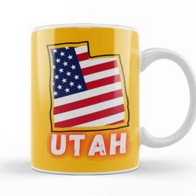 Baskı Dükkanı Utah Usa Vintage Kupa