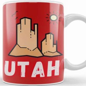 Baskı Dükkanı Utah Vintage Gift Kupa