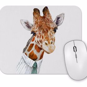 Baskı Dükkanı Uzun Zürafa Grafiği Mouse Pad
