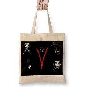 Baskı Dükkanı V For Vendetta Blood In V Bez Çanta