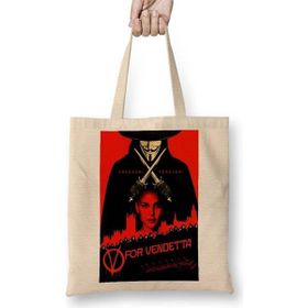 Baskı Dükkanı V For Vendetta Freedom Bez Çanta