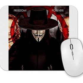 Baskı Dükkanı V For Vendetta Freedom Forever Mouse Pad