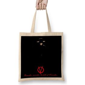 Baskı Dükkanı V For Vendetta Remember Bez Çanta