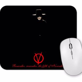 Baskı Dükkanı V For Vendetta Remember Mouse Pad