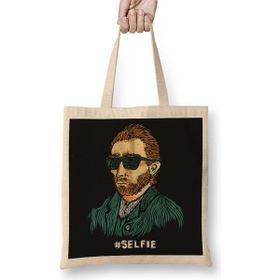 Baskı Dükkanı Van Gogh Master of the Selfie Bez Çanta
