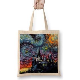 Baskı Dükkanı Van Gogh Never Saw Hogwarts Bez Çanta