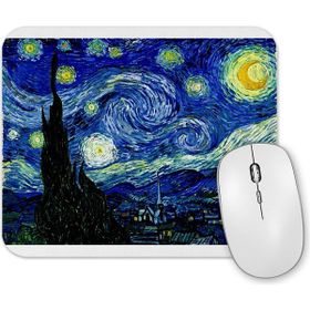 Baskı Dükkanı Van Gogh Yıldızlı Gece Mouse Pad