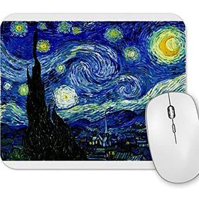 Baskı Dükkanı Van Gogh Yıldızlı Gece Mouse Pad