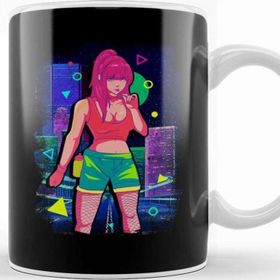 Baskı Dükkanı Vaporwave Porselen Kupa