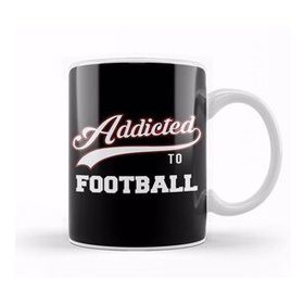 Baskı Dükkanı Varsity Addicted To Football Kupa Bardak