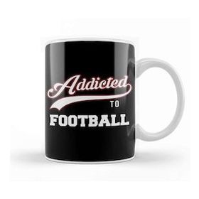 Baskı Dükkanı Varsity Addicted To Football Kupa Bardak