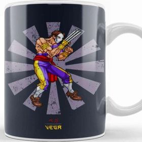Baskı Dükkanı Vega Retro Japanese Street Fighter Kupa Bardak