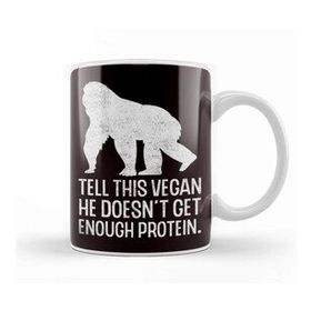 Baskı Dükkanı Vegan Protein Vegetarian Veganism Animal Rights Food Veggie Kupa Bardak