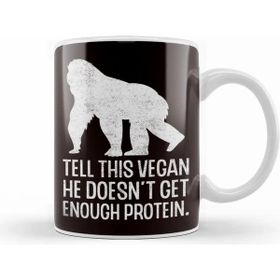 Baskı Dükkanı Vegan Protein Vegetarian Veganism Animal Rights Food Veggie Kupa Bardak