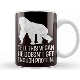 Baskı Dükkanı Vegan Protein Vegetarian Veganism Animal Rights Food Veggie Kupa Bardak