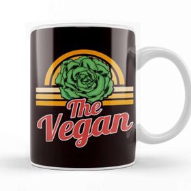 Baskı Dükkanı Vegan Vegetables Vegetarian Vegetarianism Veggie Meatless Kupa Bardak