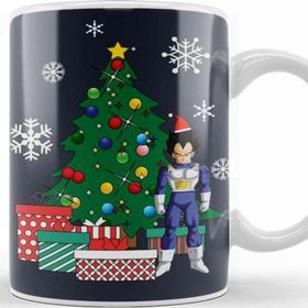 Baskı Dükkanı Vegeta Around The Christmas Tree Kupa Bardak