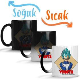 Baskı Dükkanı Vegeta Meu Pura Maldade Sihirli Porselen Kupa