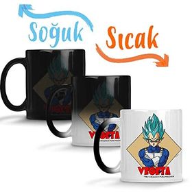 Baskı Dükkanı Vegeta Meu Pura Maldade Sihirli Porselen Kupa