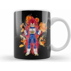 Baskı Dükkanı Vegeta Super Saiyan God Porselen Beyaz Kupa Bardak