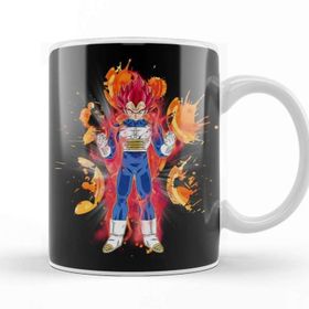 Baskı Dükkanı Vegeta Super Saiyan God Porselen Beyaz Kupa Bardak