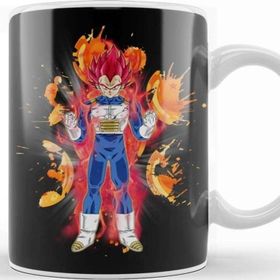 Baskı Dükkanı Vegeta Super Saiyan God Porselen Beyaz Kupa Bardak