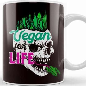 Baskı Dükkanı Vegetarian For Life Vegetables Vegan Vegetarianism Veggie Kupa Bardak