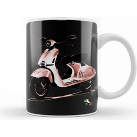 Baskı Dükkanı Vespa Italia Flag Kupa Bardak