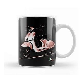 Baskı Dükkanı Vespa Italia Flag Kupa Bardak