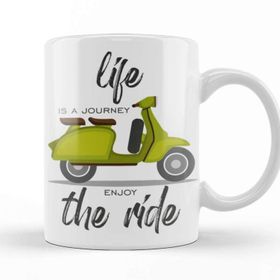 Baskı Dükkanı Vespa Journey Kupa Bardak