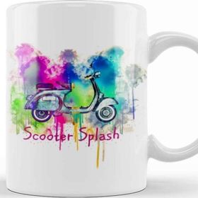 Baskı Dükkanı Vespa Scooter Splash Kupa Bardak