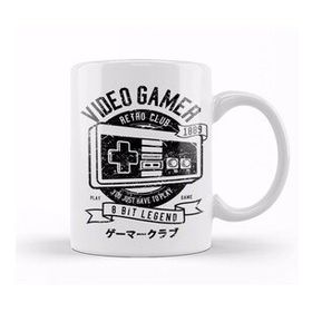 Baskı Dükkanı Video Gamer 8 Bit Kupa Bardak