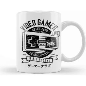 Baskı Dükkanı Video Gamer 8 Bit Kupa Bardak