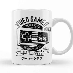 Baskı Dükkanı Video Gamer 8 Bit Kupa Bardak