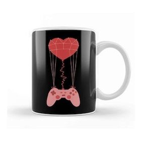 Baskı Dükkanı Video Gamer Heart Controller 01 Kupa Bardak