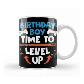 Baskı Dükkanı Video Games Time To Level Up Birthday Boy Kupa Bardak