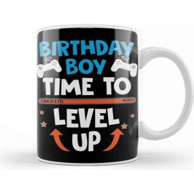Baskı Dükkanı Video Games Time To Level Up Birthday Boy Kupa Bardak