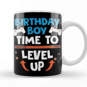 Baskı Dükkanı Video Games Time To Level Up Birthday Boy Kupa Bardak
