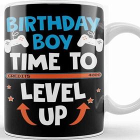 Baskı Dükkanı Video Games Time To Level Up Birthday Boy Kupa Bardak